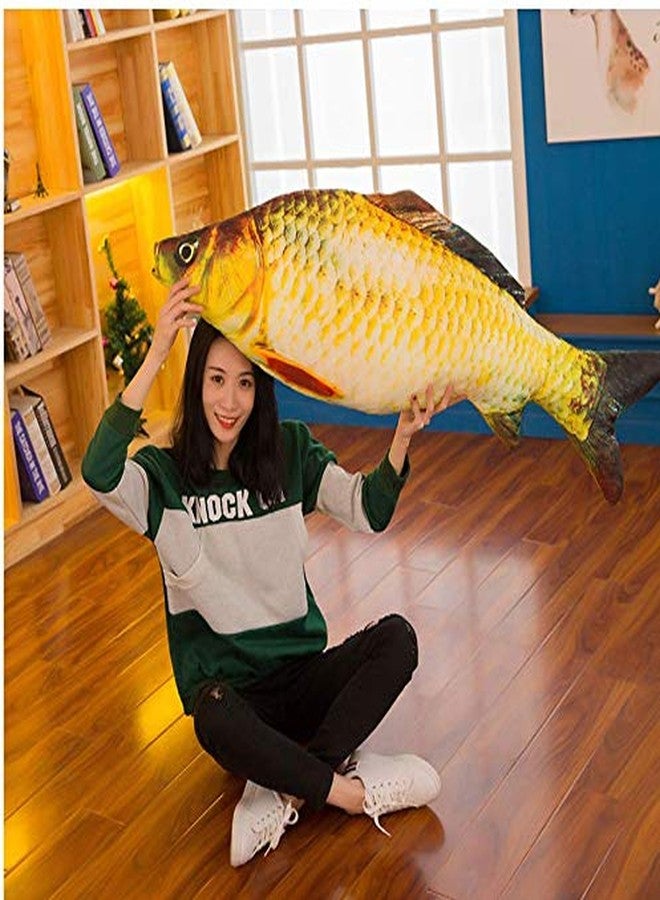 JULAN 3D Giant Soft Fish Cushion Pillow Carp Plush Pillow Stuffed Toy Throw Pillow for Home Decoration Gift Kids Pillow Stuffed Animal Toy (31inch/ 77cm) - Image 2