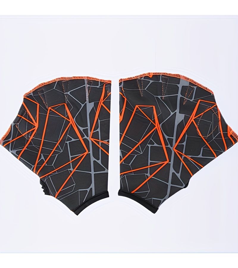 1 Pair Geometric Pattern Surfing Gloves Rose Red Size L For Diving Snorkeling And Water Sports Nylon Rubber Blend Aquatic Gear - Image 5