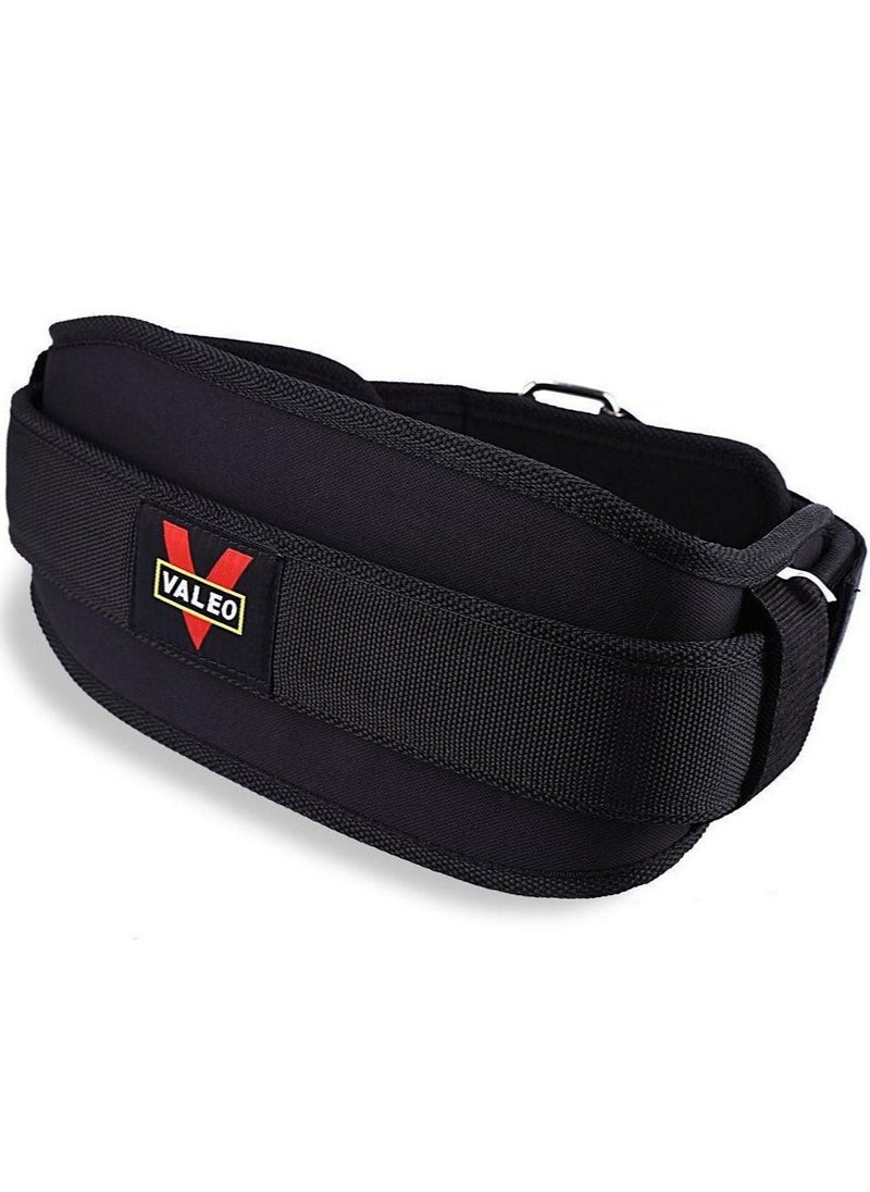 فاليو حزام رفع الأثقال من النايلون EVA مقاس L-135x14 CM، أسود  - Image 1