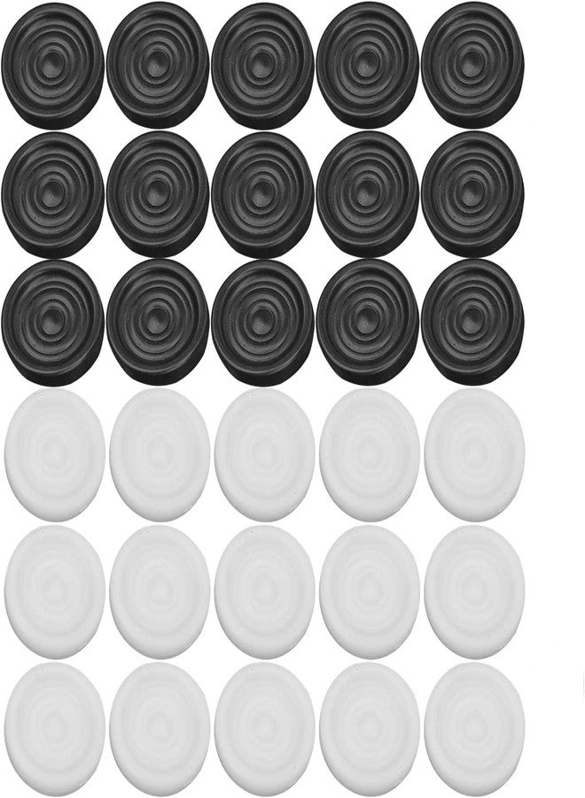 Dilwe Plastic Checkers,22mm Black White Backgammon Checkers International Portable Chips Pieces Set for Children - Image 1
