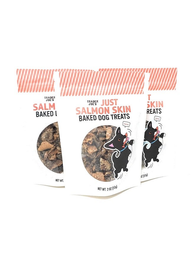 Trader Joe's Just Salmon Skin Baked Dog Treats Net Wt. 2 Oz (57g) -Pack of 3 - Image 4