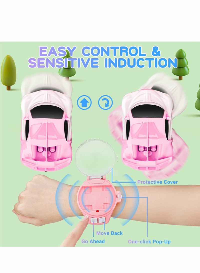 KASTWAVE Mini Long Distance Wrist Watch RC Car, 2022 New Remote Control Toys, 2.4 GHz Racing with USB Charging, Cartoon Small, Gift for Boys and Girls - Image 4