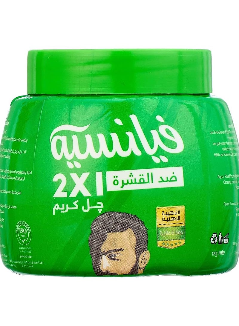فيانسيه كريم جل للشعر 2 في 1 مضاد للقشرة - 125 مل