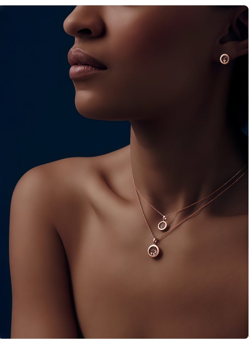 Chopard Chopard Happy Diamonds 18K Rose Gold Round Solitaire Necklace Pendant Gift - Image 4