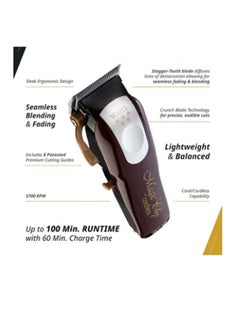 WAHL Magic Clip Cordless Maroon/Silver  - Image 2