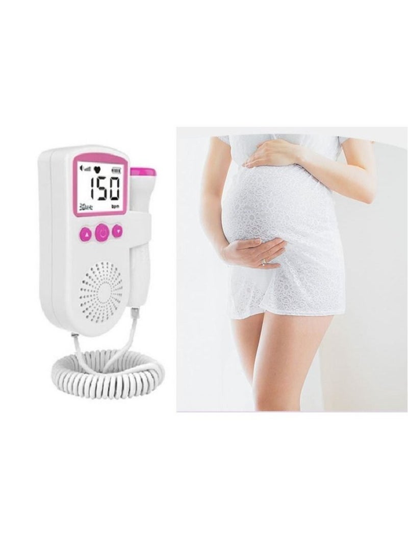 Generic - Ultrasonic Fetal Heart Rate Detector, Portable Home Use Doppler with LCD Display Screen for Baby, Easy-to-Use Diagnostic Device - Image 1