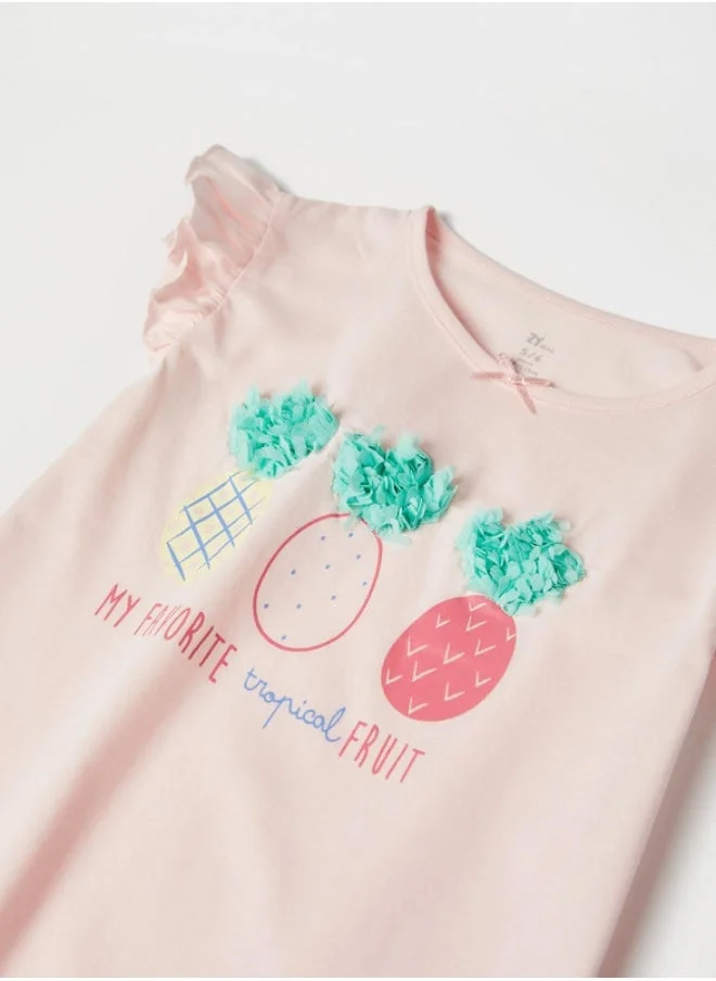 Zippy Pyjamas for Girls 'Pineapple', Pink/White