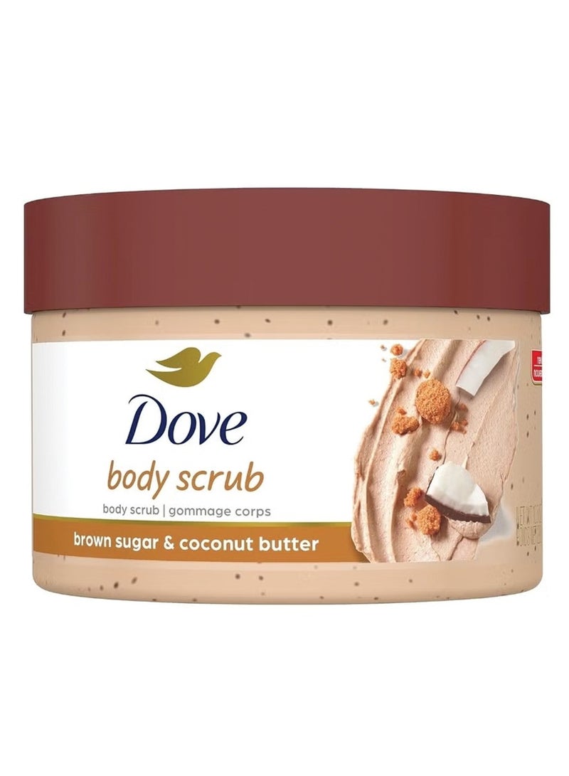 دوف مقشر للجسم بالسكر البني وزبدة جوز الهند 298 جرام