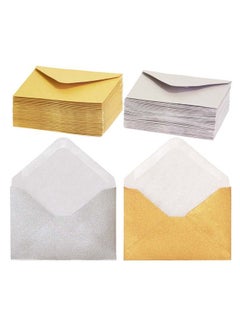 Gift Card Envelopes 100Count Mini Envelopes Paper Business Card Envelopes Bulk Tiny Envelope Pockets For Small Note Cards Gold And Silver 50 Each 4 X 2.7 Inches - pzsku/Z52E55EBD6C2167B1BA81Z/45/_/1693829671/e0e5d09b-8d88-40bd-971d-bae67eafb944