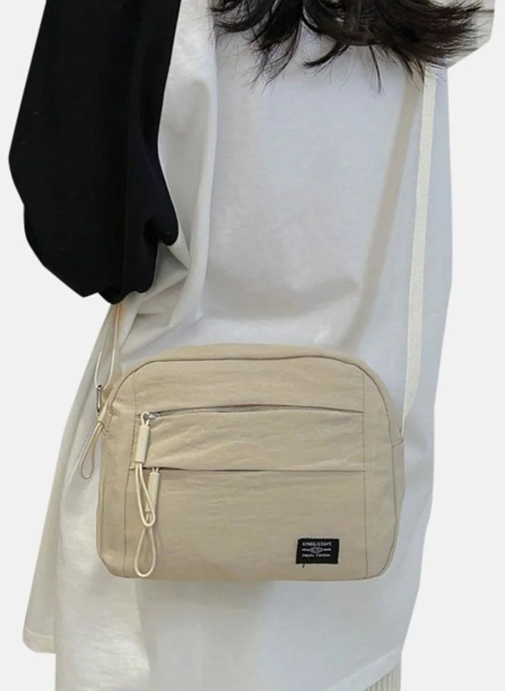 يونيكي Beige Plain Lifestyle Messenger Bag