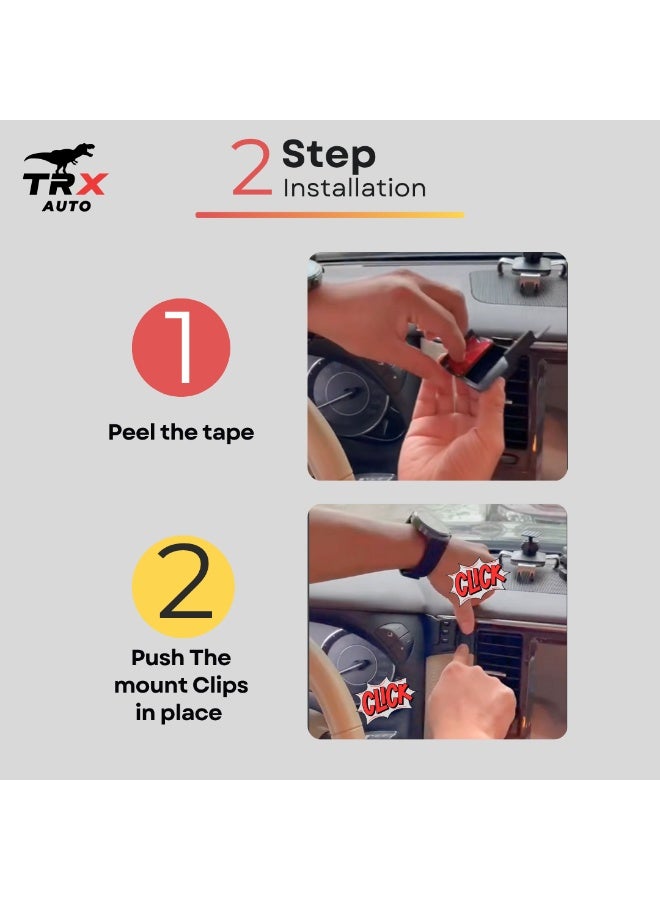 TRX AUTO Magnetic Phone Holder for Nissan Patrol 2010–2020 | Custom Fit Dashboard Mount | Strong Magnetic Grip, 360° Rotation, One-Hand Operation | Premium Aluminum Alloy Car Mount - Image 4