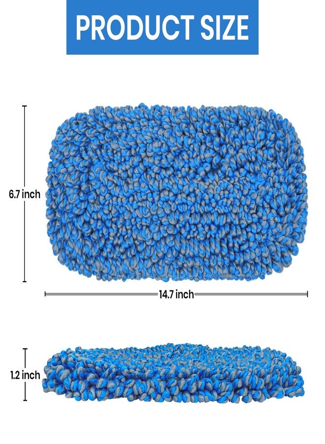 TrueYee 2 Pack Microfiber Mop Replacement Pad for Dry Dusting Wet Mopping (Dust Mop ASIN:B0CM8Z8Y2P) - Image 2