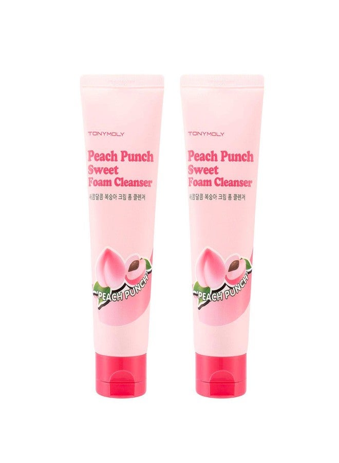 TONYMOLY Peach Punch Sweet Foam Cleanser, 2 Count - Image 1
