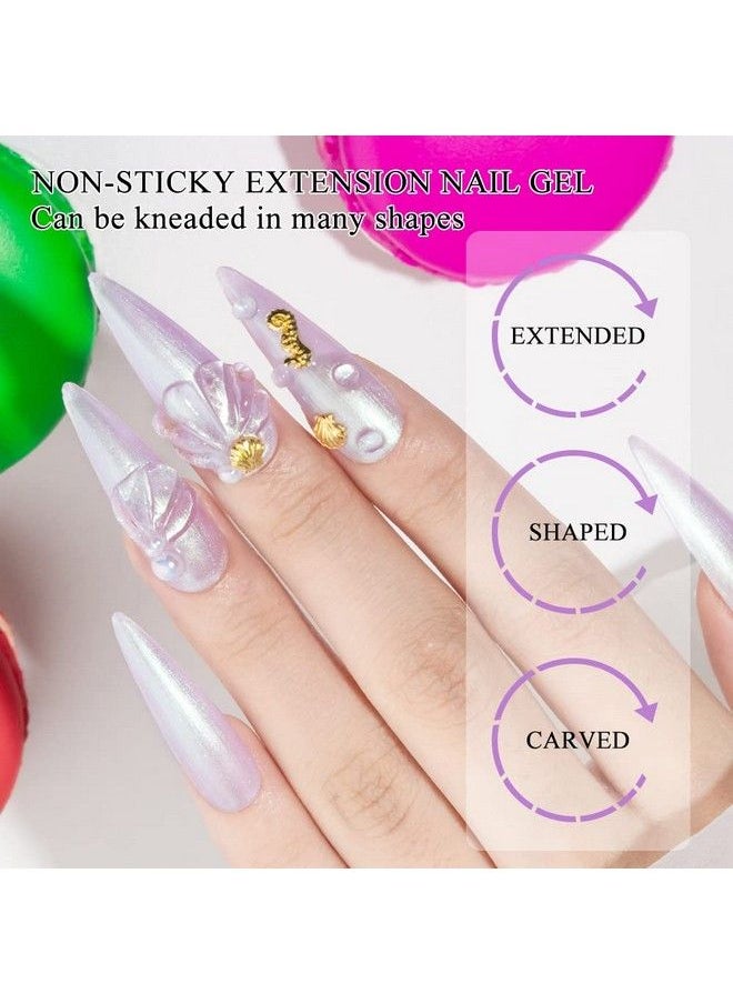 MIZHSE Solid Builder Gel Sculpture Solid Nail Extension Gel For Nail Nonsticky Hand Builder Gel Carving Gel Modeling Nail Art Gel 15G (0.5 Fl Oz) (Clear)  - Image 5