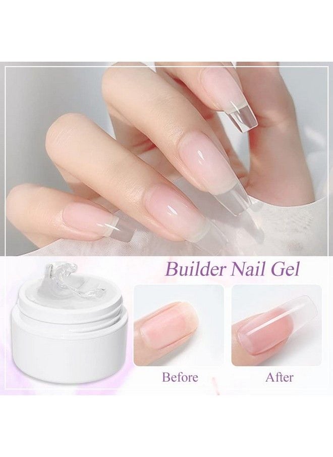 MIZHSE Solid Builder Gel Sculpture Solid Nail Extension Gel For Nail Nonsticky Hand Builder Gel Carving Gel Modeling Nail Art Gel 15G (0.5 Fl Oz) (Clear)  - Image 3