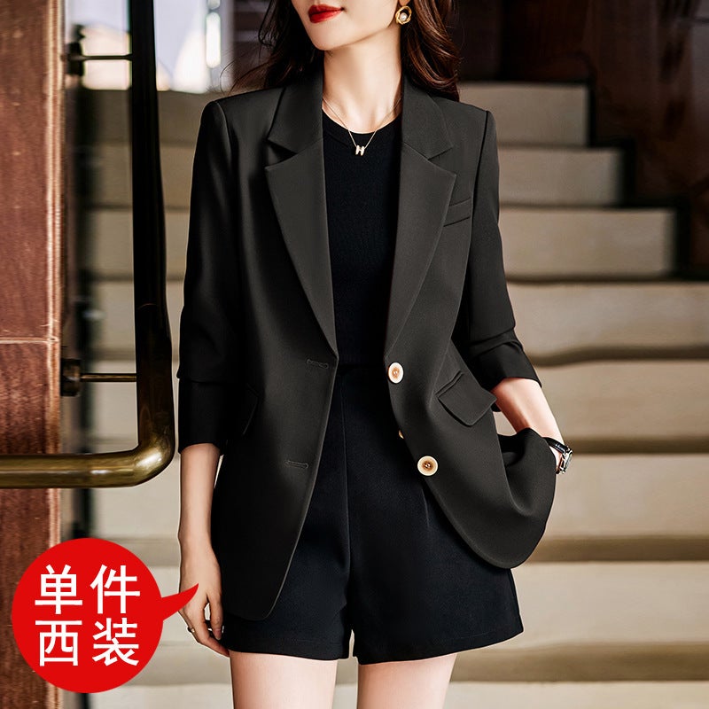 Small Suit Coat New Professional Women'S Fashion Style Texture Casual Goddess Style Top Work Clothes - Image 1