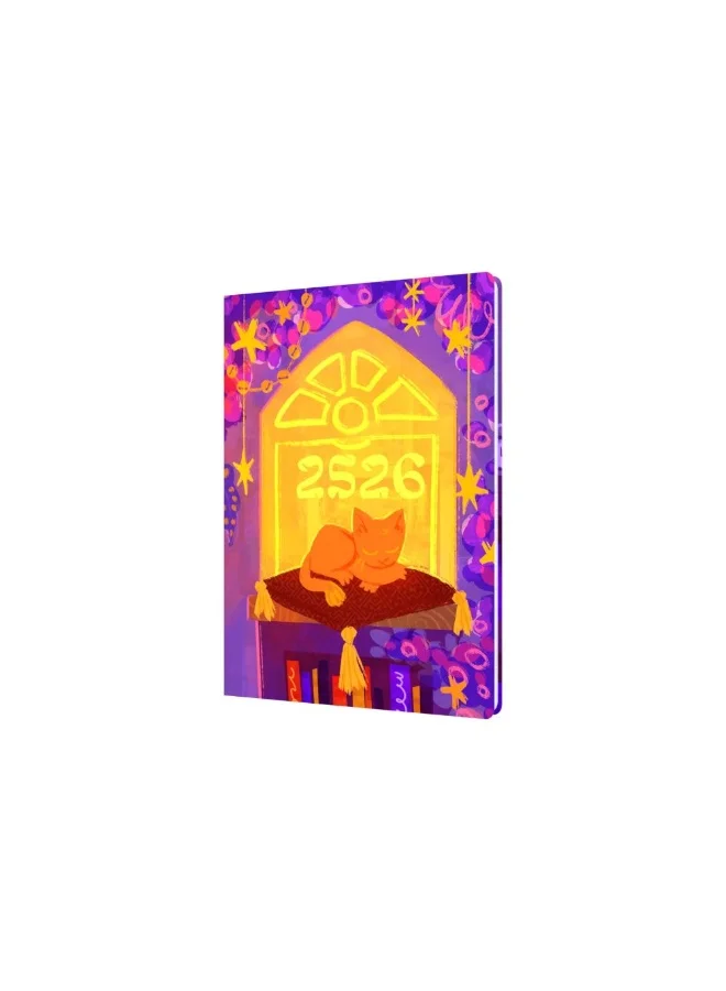 كولينز مخطط كولينز بيلا رامزي القطط 12 شهرًا، يوميات أسبوعية من يوليو 2025 إلى يوليو 2026، غلاف مقوى A5، نافذة