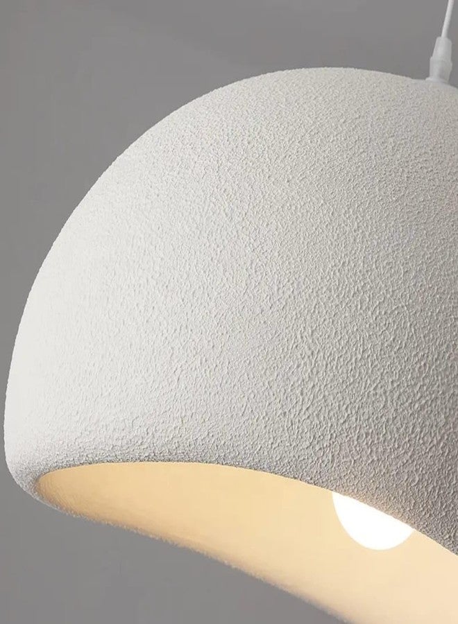 Glowave® Wabi Sabi 300mm White Resin Pendant Hanging Light Ceiling Lamp for Kitchen, Bedroom Hotels Cafes - Warm White (Round 300mm) - Image 5