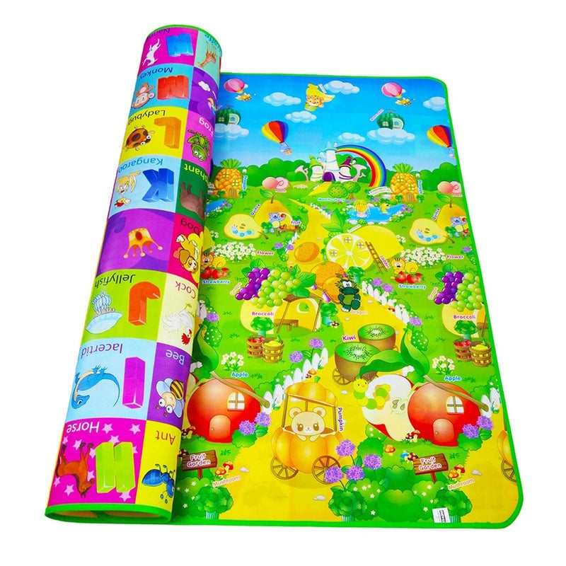 Baby Play Mat, Baby Crawling Mat, Reversible Foldable Crawling Mat Portable Baby Playpen with Mat for Outdoor for Infant - Image 1