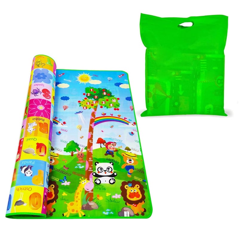 Baby Play Mat, Baby Crawling Mat, Reversible Foldable Crawling Mat Portable Baby Playpen with Mat for Outdoor for Infant - Image 2