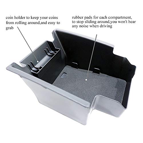 Vesul Center Console Storage Box Compatible with Ford Escape 2013 2014 2015 2016 ABS Tray Insert Armrest Organizer Glove Pallet - Image 2