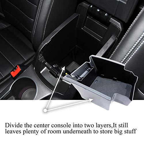 Vesul Center Console Storage Box Compatible with Ford Escape 2013 2014 2015 2016 ABS Tray Insert Armrest Organizer Glove Pallet - Image 3