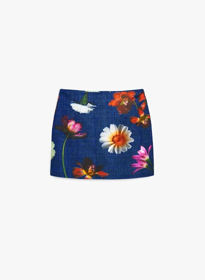 DESIGUAL Long Embroidered Skirt