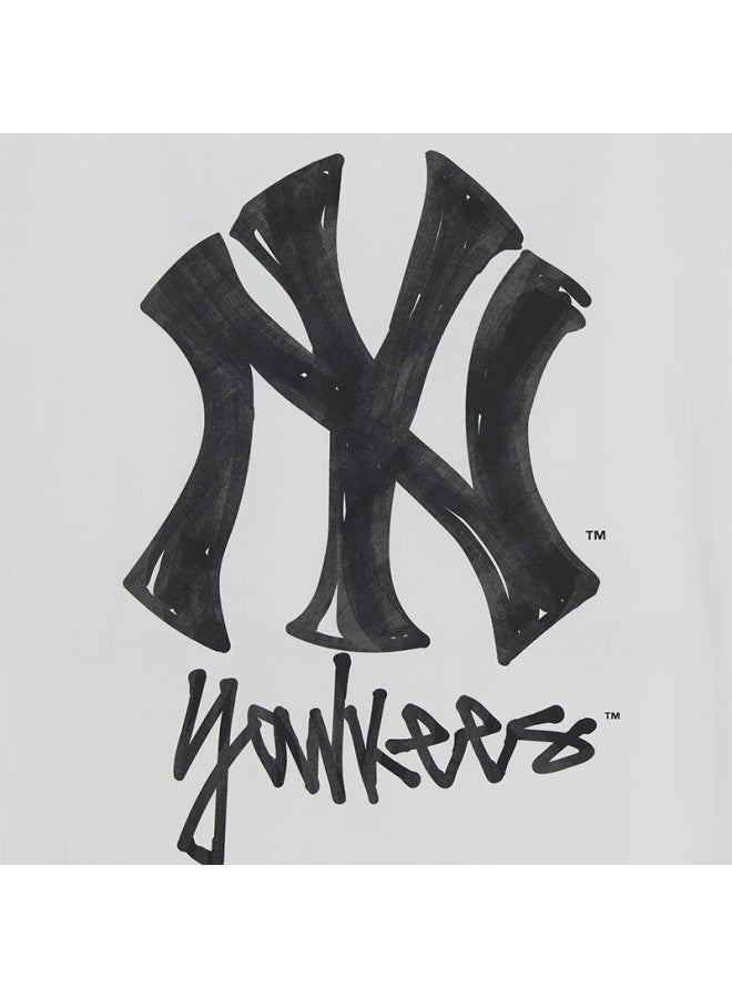 Mlb Uni Short Sleeve Back Logo Cooling T-shirt Sports Casual 26 New 3atsb0463-50whs-m - Image 5