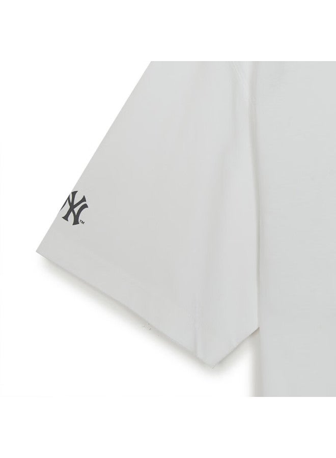 Mlb Uni Short Sleeve Back Logo Cooling T-shirt Sports Casual 26 New 3atsb0463-50whs-m - Image 4