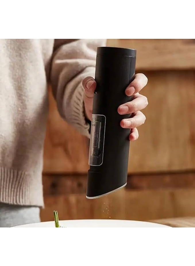 Electric Spice Grinder, Battery-Powered, One-Handed Operation, Black - Image 3