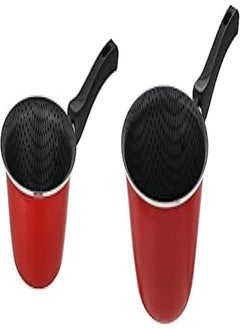 TRUEVAL Truval conic casserole 14+Trueval sauce pan conik red size 16 cm 