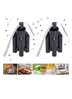 Fly Repellent Fan, Fly Fans for Tables, Eco-Friendly Fly Insect Mosquito Repellent Fan, Bug Fan, Keep Flies Bugs Away from Food, Insect Away Lightweight Portable, Camping Meal Home Restaurant (2PCS)