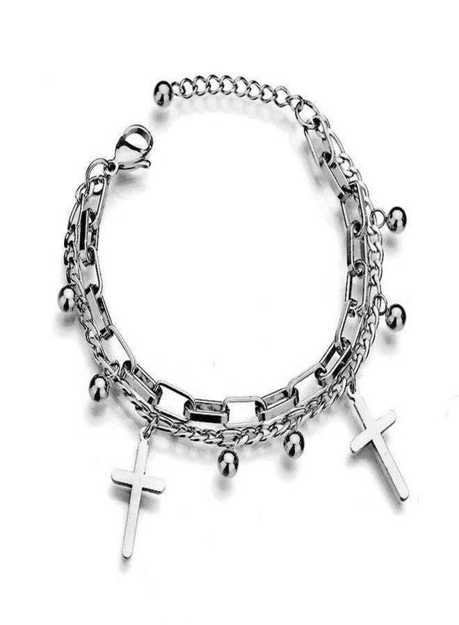Mshion Charm Bracelet Women's Stainless Steel Bracelets Pendant Link Jewelry - Image 1