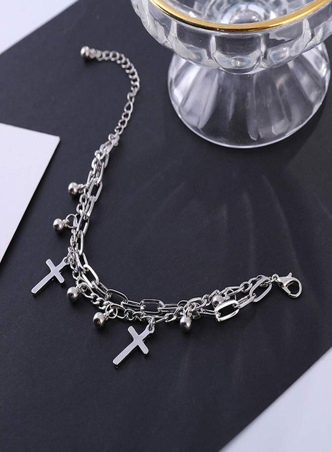 Mshion Charm Bracelet Women's Stainless Steel Bracelets Pendant Link Jewelry - Image 5