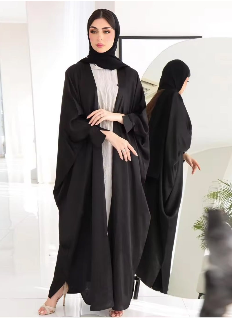 DubaiGallery - Fashion Muslim Long Dress Dubai Abaya For Women Full Length Sleeve Soft Abaya Dubai Turkey Muslim Islam Robe Dress Ramadan - Image 1