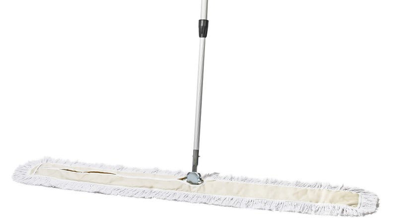 Tidy Tools Commercial Dust Mop  Floor Sweeper 60 Inch for Hardwood Floors Cotton Reusable Head Extendable Handle Industrial Dry Mop for Cleaning  Janitorial Supplies