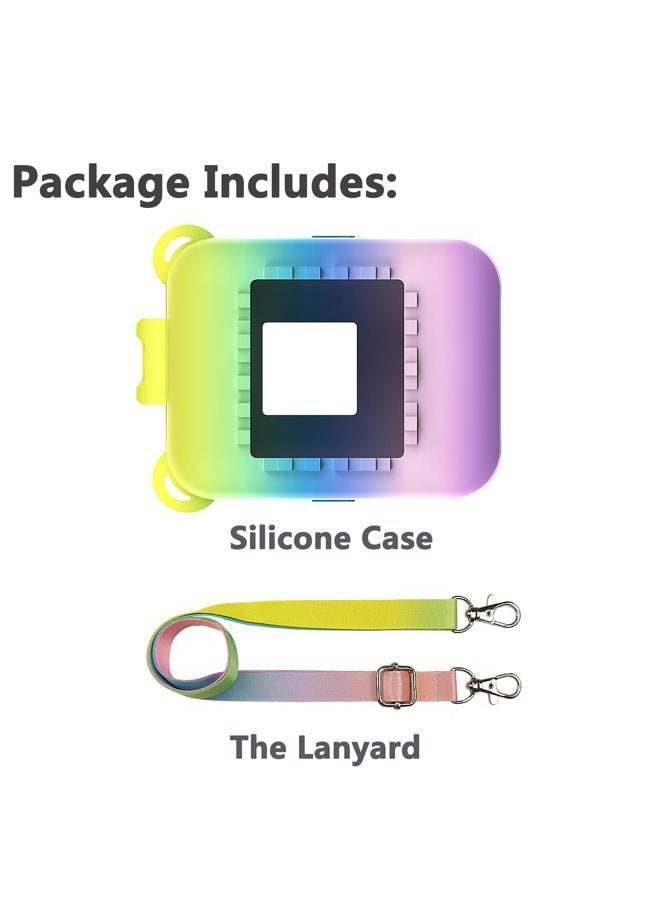 JCHPINE Silicone Cover Case for Bitzee Interactive Digital Pet and Case, Protective Skin Sleeve for Bitzee Virtual Electronic Pets Accessories (for Original 15 Animals) (Rainbow) - Image 3