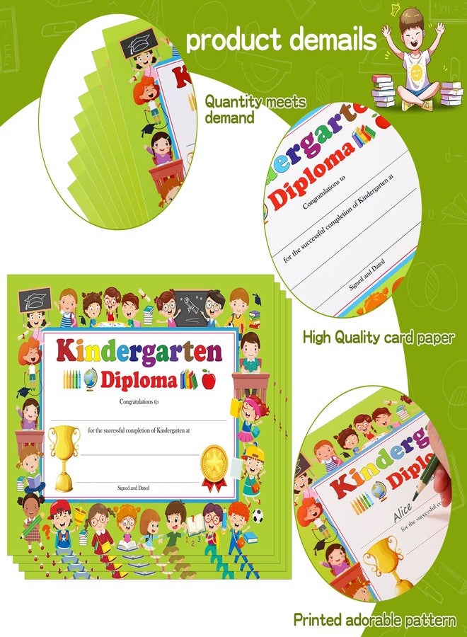 Yisong 35 Pieces Kindergarten Diploma Colorful Kindergarten Graduation Award Certificate Preschool 2026 Classroom Activities Certificate for Kids Students Teachers, 8.5 x 11 in(Vivid Style) - Image 3