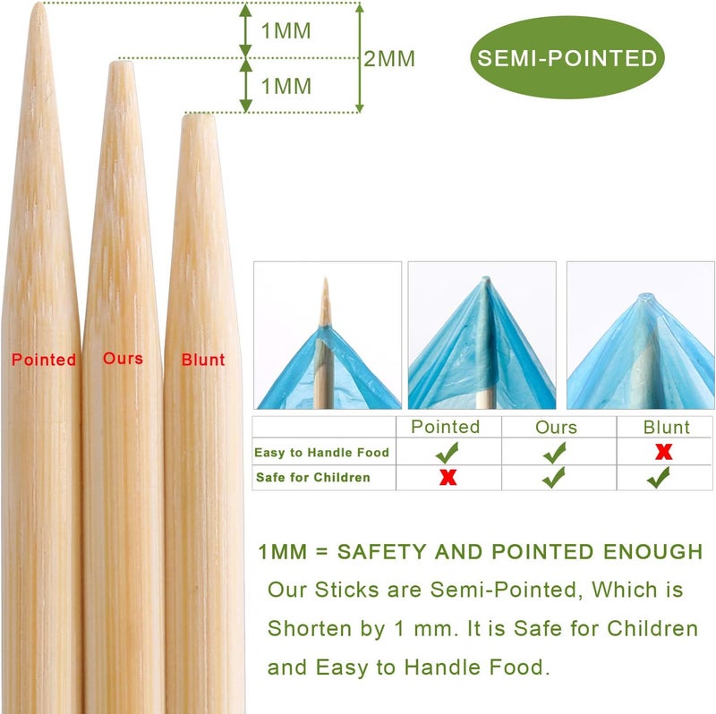 NadaKin 60 PCS Bamboo Marshmallow Roasting Sticks, SMores Skewers for Fire Pit, Extra Long 30 Inch Heavy Duty 5mm Thick Wooden SMores Sticks for Open Fire Pits Roaster Barbecue Hot Dog Camping Kebab Sausage - Image 4
