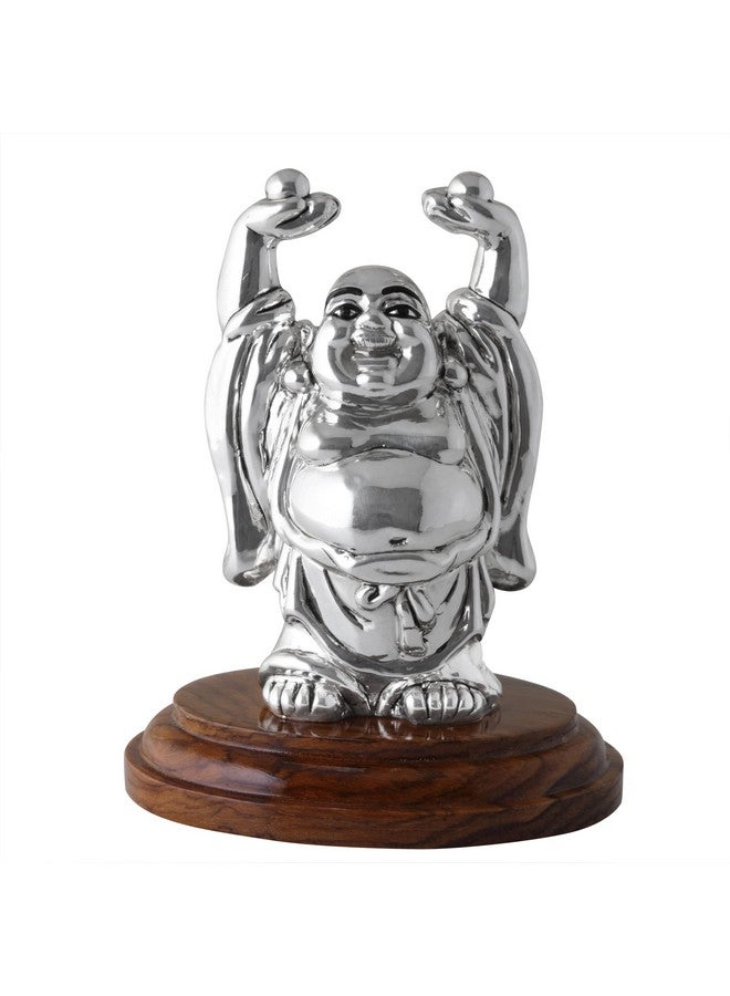 PRD CARATCAFE Pure Silver 999 Laughing Buddha Feng Shui for Diwali/New Year, Spiritual Worship, Wealth, Luck & Prosperity { NT Weight 20 Grams} - Image 1