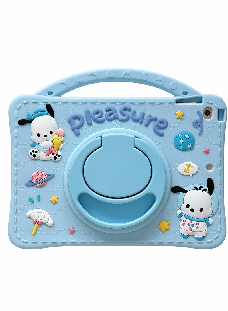 Digipace Tablet Computer Case, Kids-Friendly Soft Silicone Case, Portable Adjustable Stand for Galaxy Tab A9 8.7-Inch Tablet (Blue) - Image 2