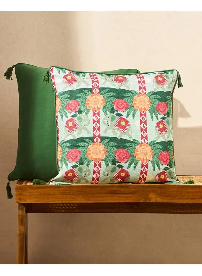 Chumbak Rani Bagh Cushion Cover, 20" | Palace Memoirs