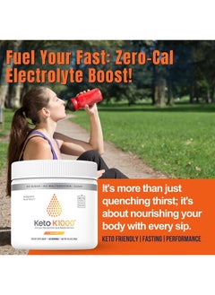 Hi-Lyte Keto K1000 Electrolyte Powder | Orange | Hydration Supplement Drink Mix | Boost Energy & Beat Leg Cramps | No Sugar, No Maltodextrin | 50 Servings  - Image 5