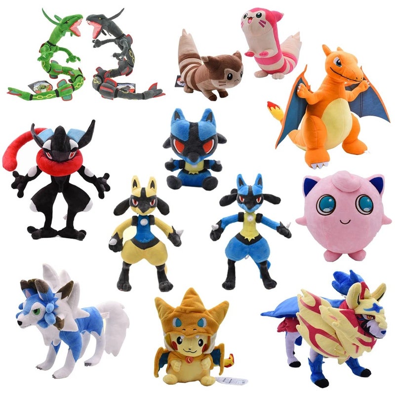 Y&D High Quality Stuffed Animal Toys – 100 Kawaii Pokemon Plush Models Including Eevee Family & Charizard, Perfect for Claw Machines and Kids - Image 2