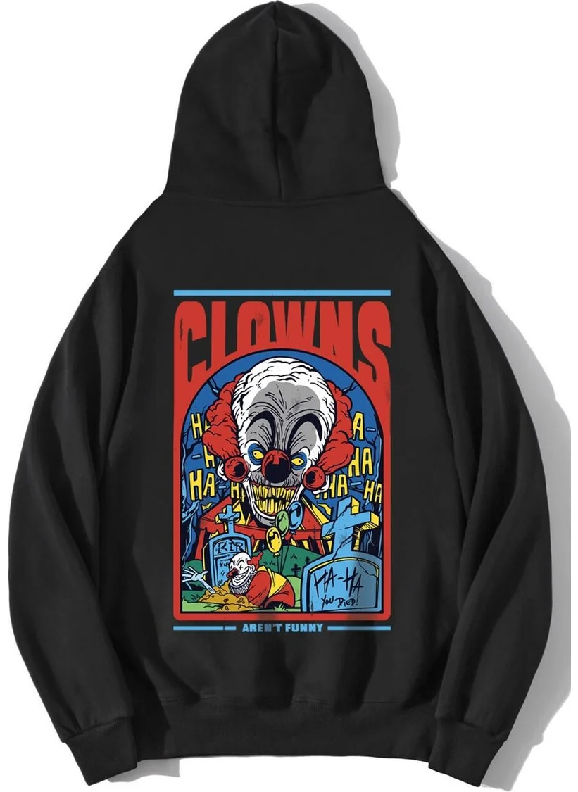 بي ار زد كولكشن Oversize Clowns No Funny Hoodie