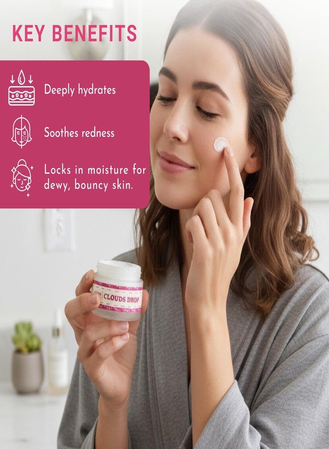 Younik Clouds Drop Watermelon Extract + Hyaluronic Acid Oil-Free Moisturizer for Face | Lightweight Hydrating Gel Cream for Soft, Fresh & Glowing Skin | Daily Moisturizer for Men & Women - Image 3