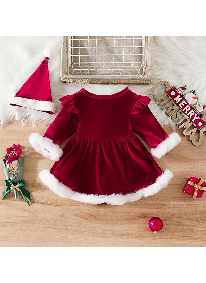 Toddler Baby Girl Christmas Dress Santa Claus Red Velvet Long Sleeve Princess Tulle Dress Party Dress with Headband Outfits - pzsku/Z52E6F6D3E515E612ABFAZ/45/_/1732601975/6269cd14-9fb4-4200-986e-4f5b26ea8b79