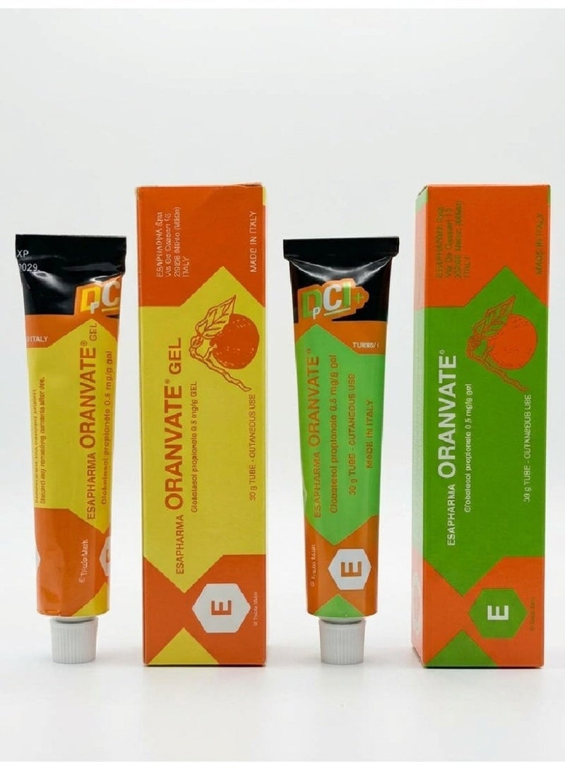 ESAPHARMA Two pieces of Oranvate Gel & Oranvate Cream, 30 grams each - Image 1