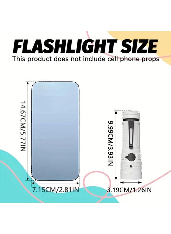 مصباح يدوي 3 LED يعمل بشحن USB، 5 أوضاع، مصباح عمل بدون استخدام اليدين، مصباح طوارئ محمول - Image 4