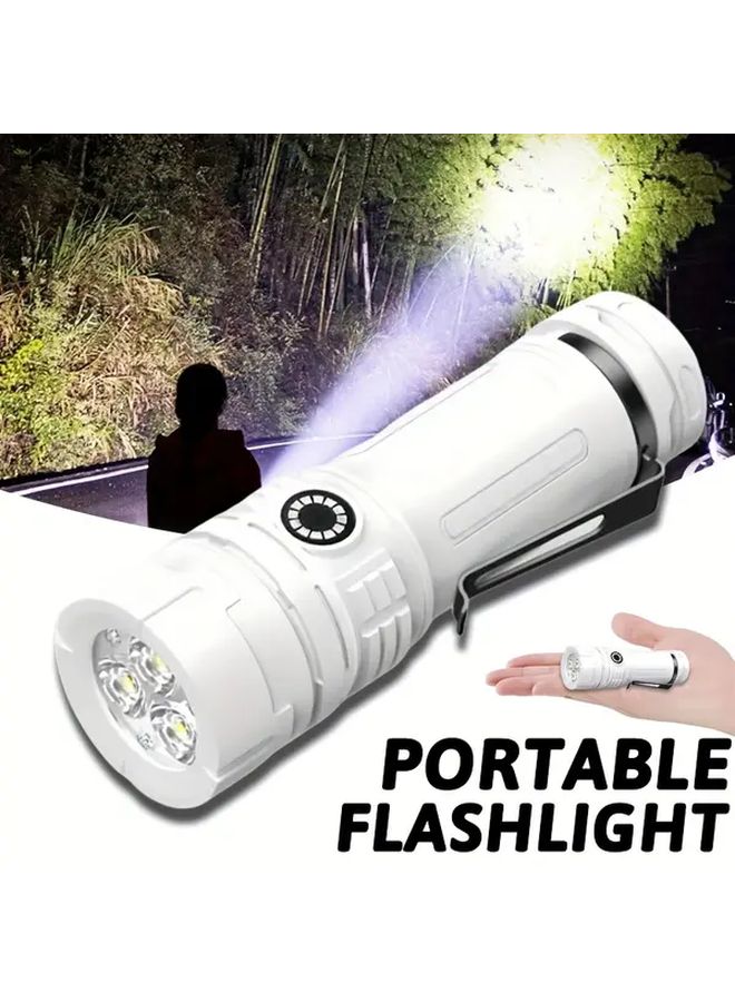 مصباح يدوي 3 LED يعمل بشحن USB، 5 أوضاع، مصباح عمل بدون استخدام اليدين، مصباح طوارئ محمول - Image 2